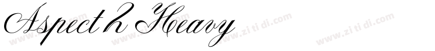 Aspect 2 Heavy字体转换